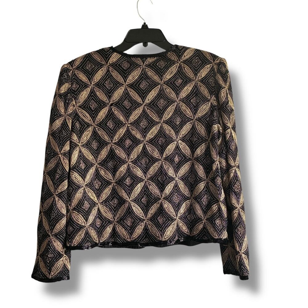 Vintage Papell Boutique Evening beaded cardigan jacket Size XL - Picture 3 of 8